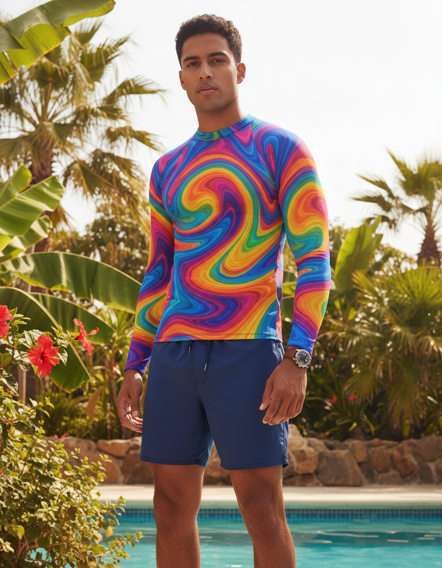 Men's Marble rashguard