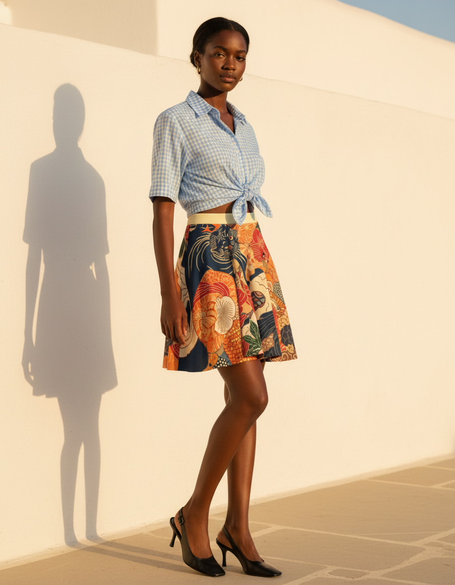 Skater Skirt in Nami