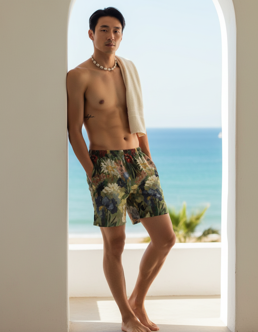 Men's Swim Trunks in Giverny