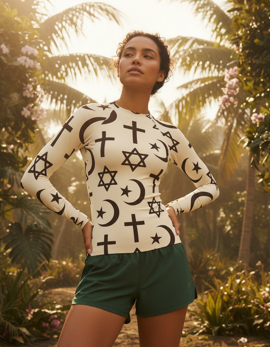 Women's Abrahamic Symbols rashguard