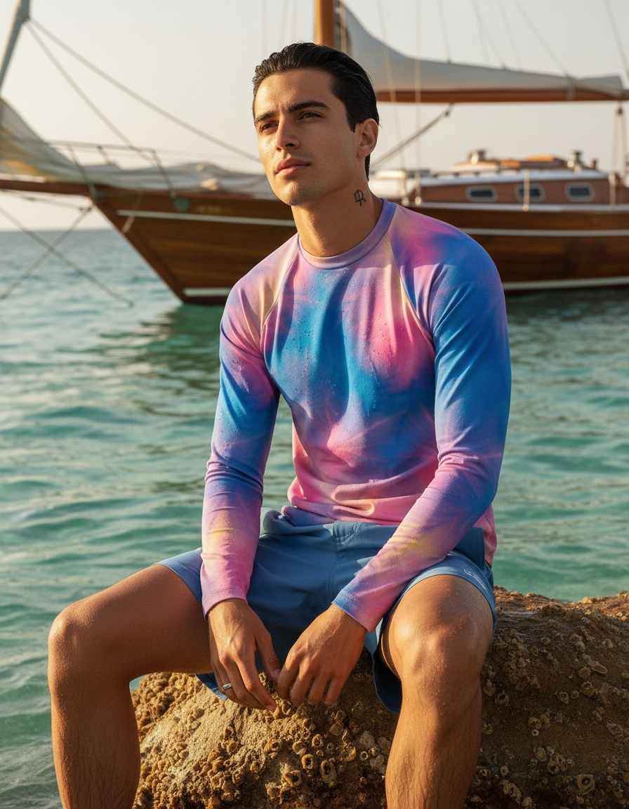 Men's Ice-Dye rashguard
