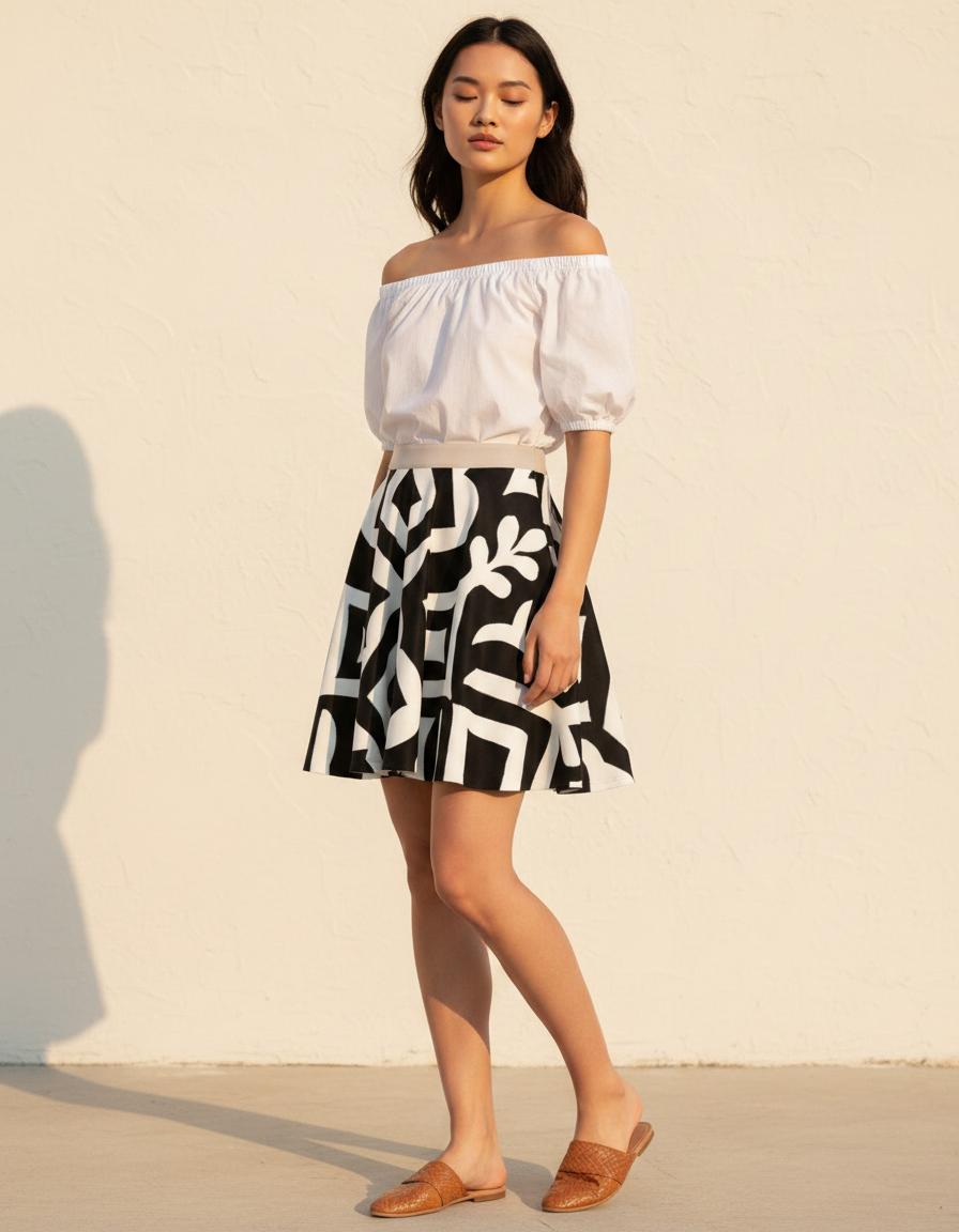 Skater Skirt in Eclipse