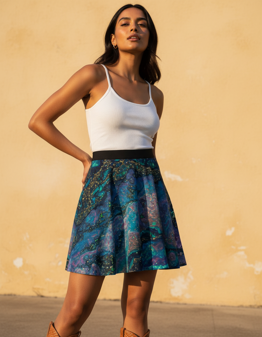 Skater Skirt in Lustre