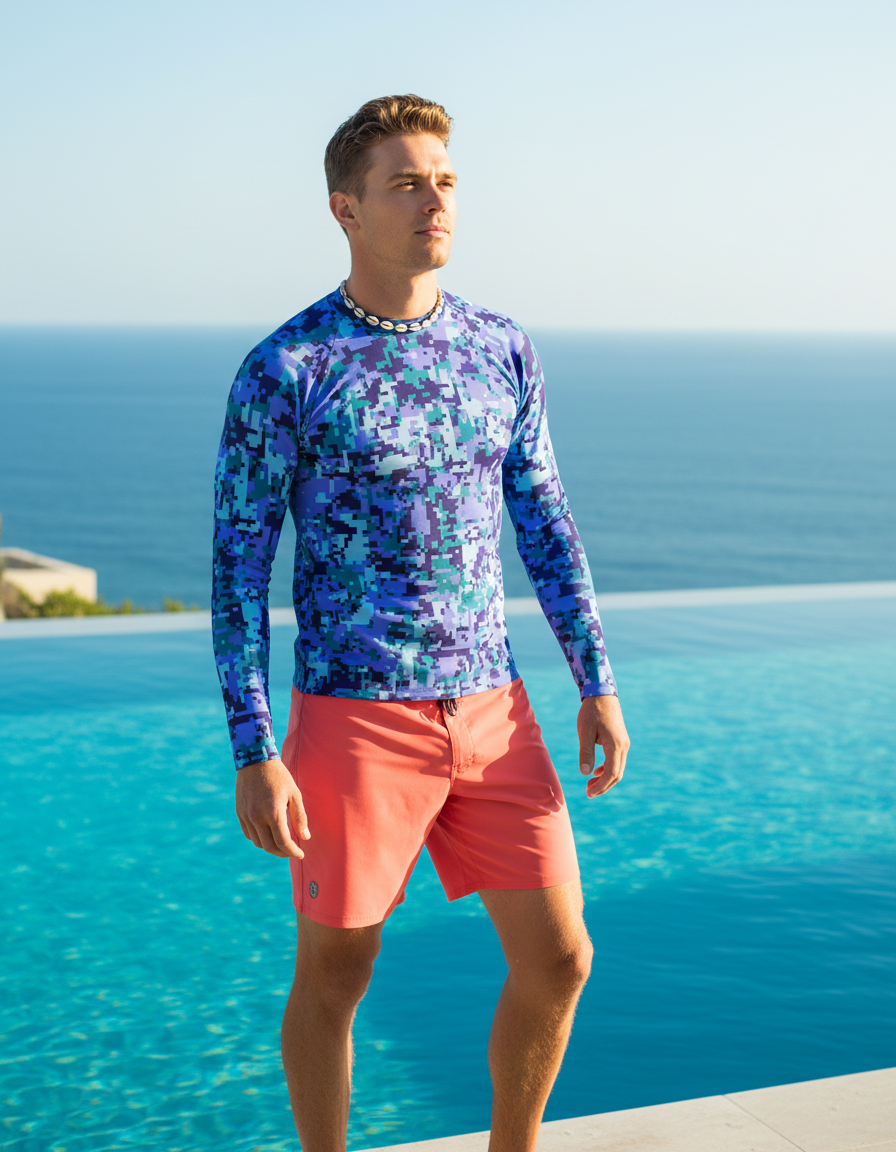 Men's Military Camouflage Patterns — Wikimedia (Armea kamuflado - mararmea.svg) rashguard