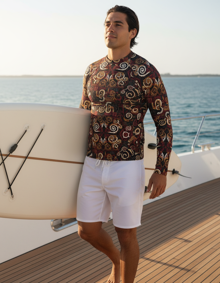 Men's Torajan Patterns rashguard