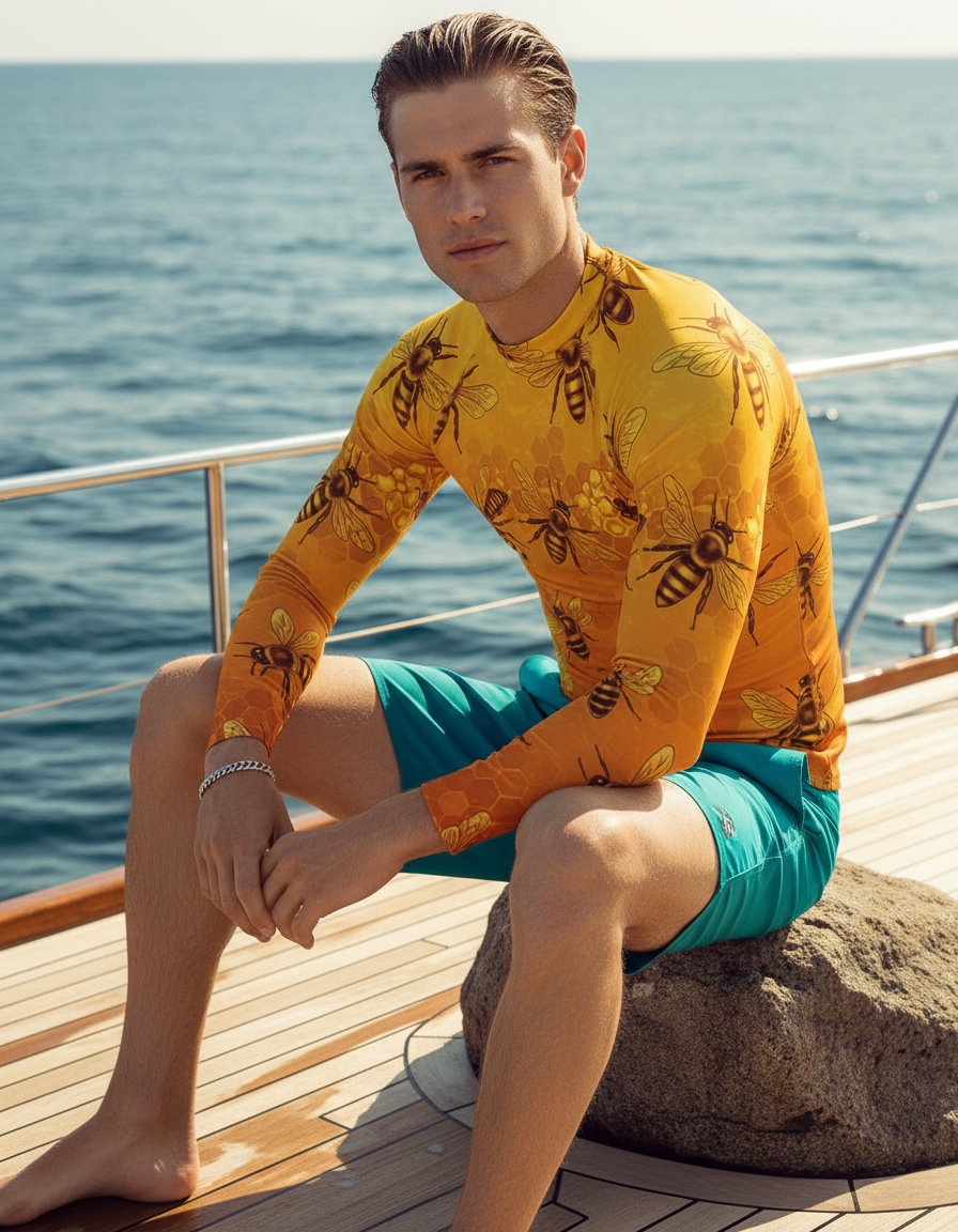 Men's Bee rashguard