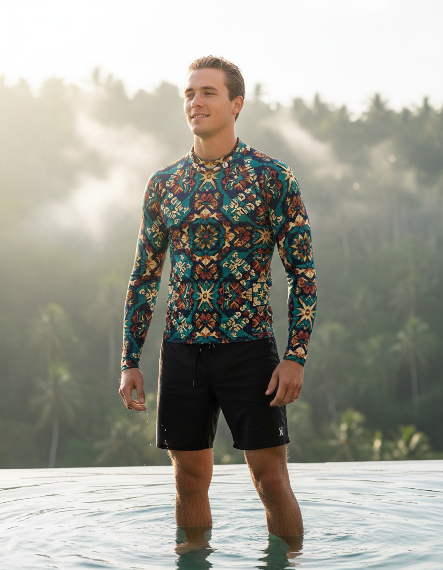 Men's Argentinian Patterns rashguard
