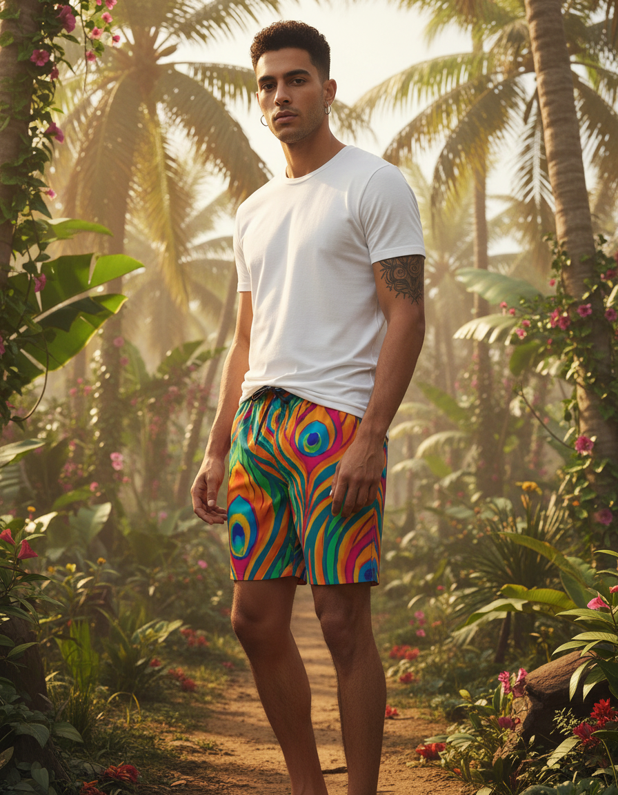 Men's Swim Trunks in Opulence
