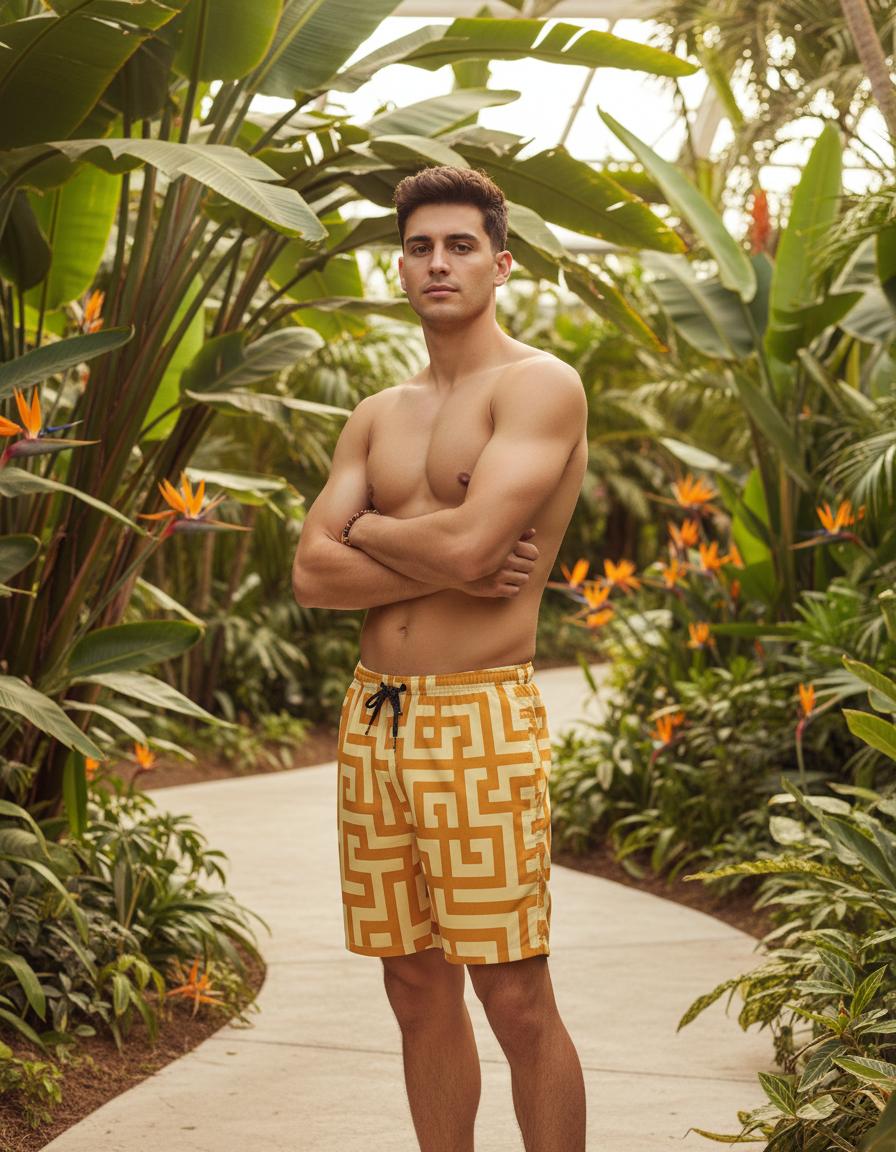 Harmony Waves Sayagata Men's Swim Trunks
