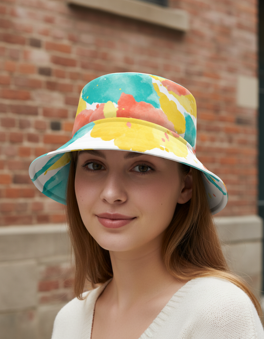 Bucket Hat in Aqua