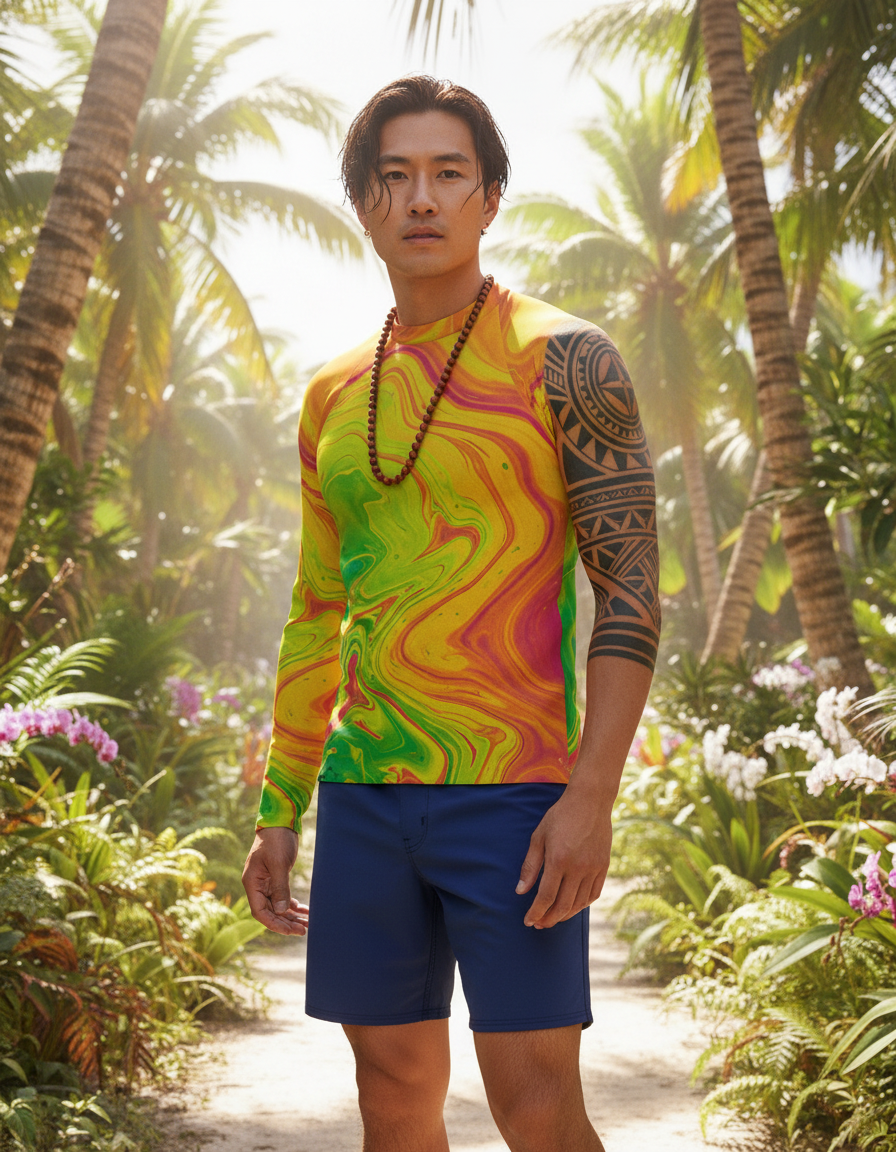 Men's Marble rashguard