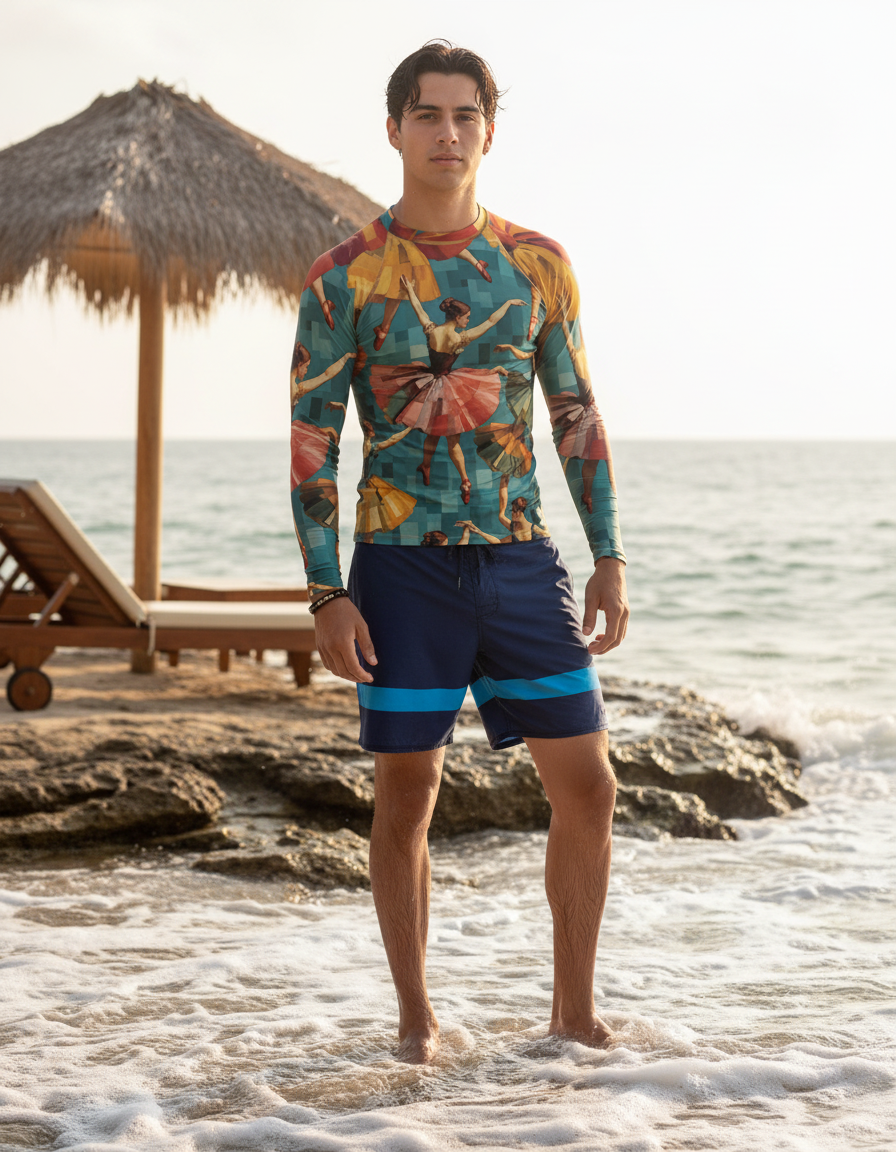 Men's Degas Dancer Palette rashguard