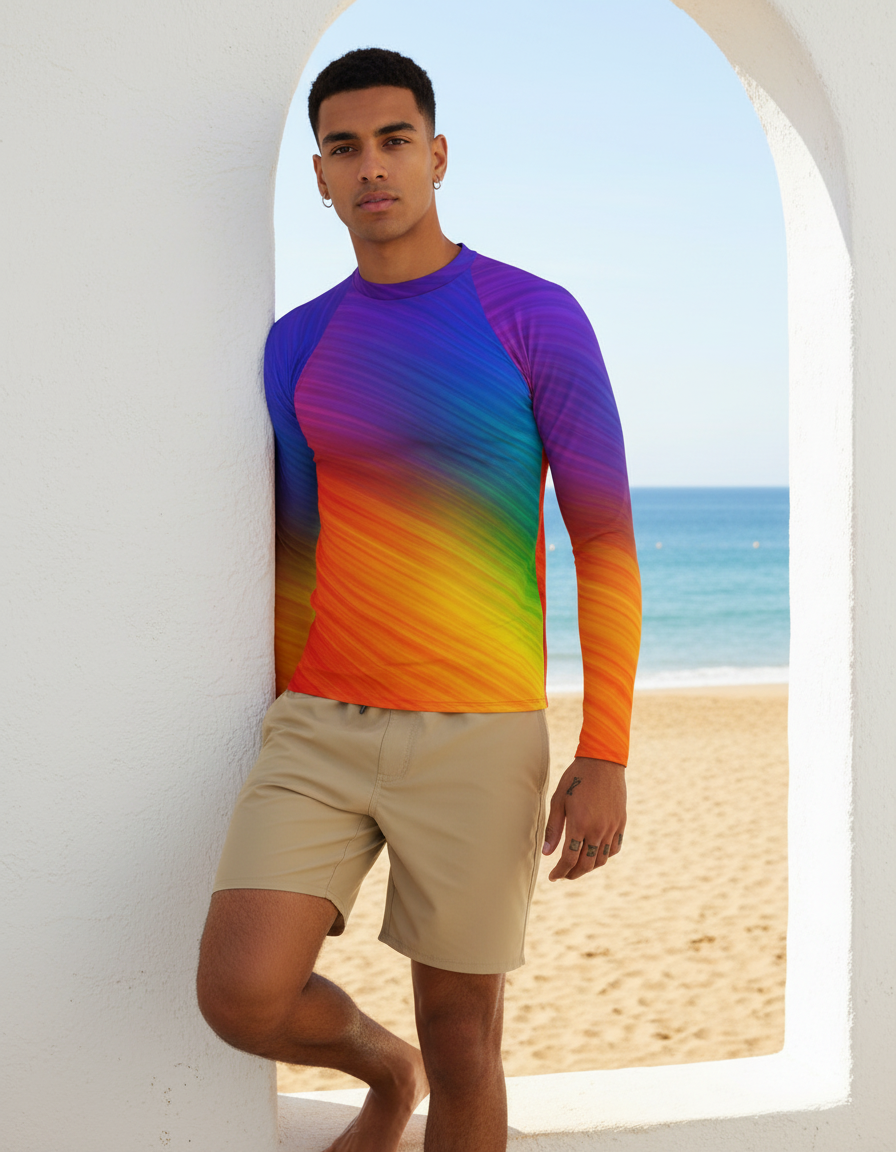 Men's Rainbow rashguard