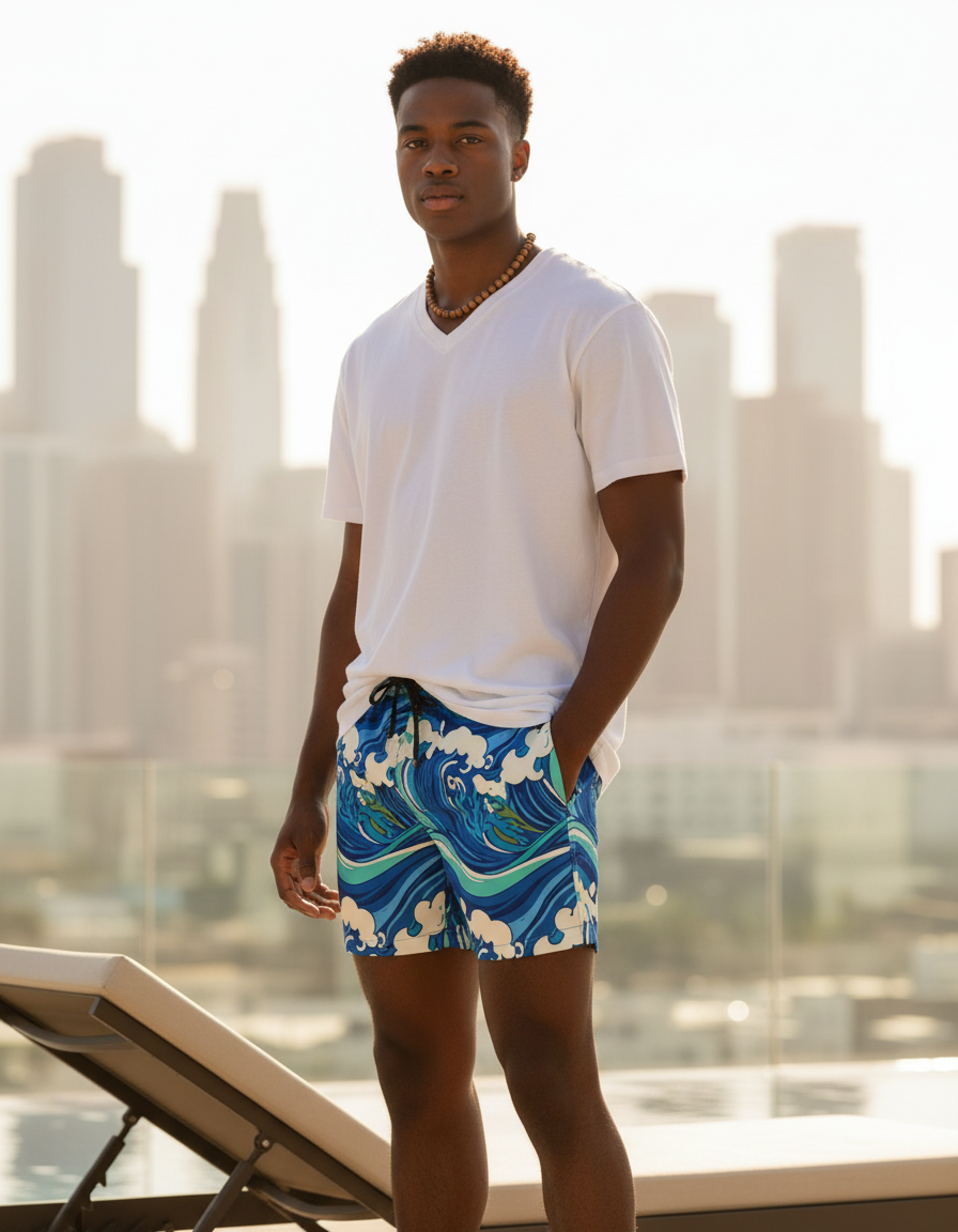 Men's Swim Trunks in Ebb