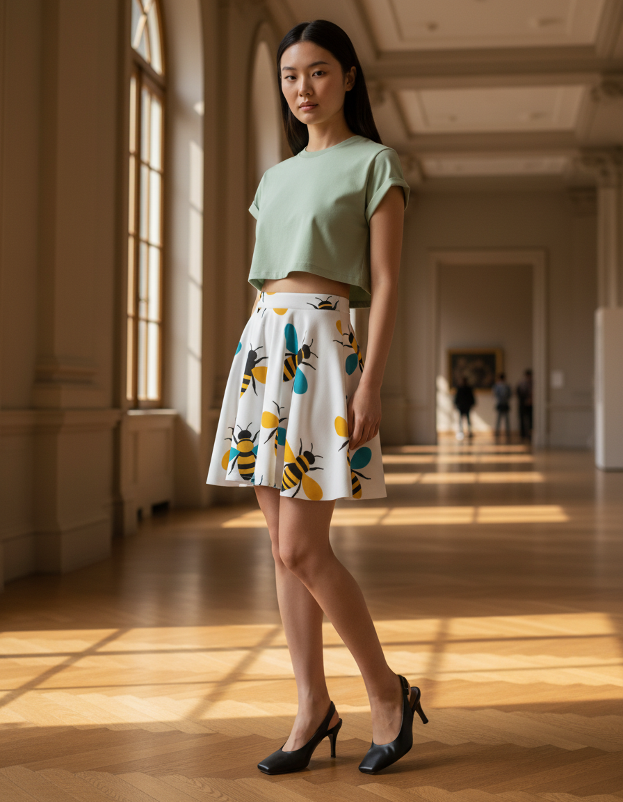 Bee Collection Skater Skirts skater skirt