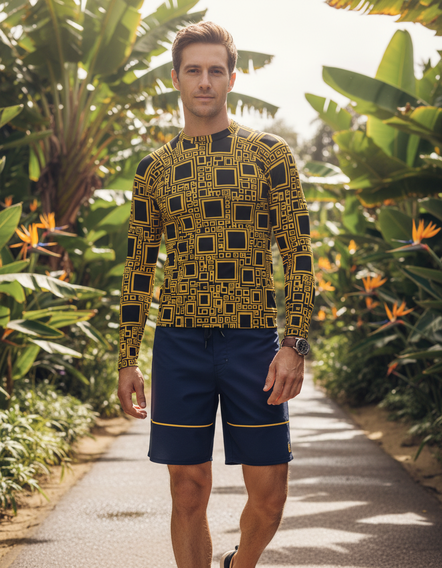 Men's Klimt Adele Bloch-Bauer rashguard