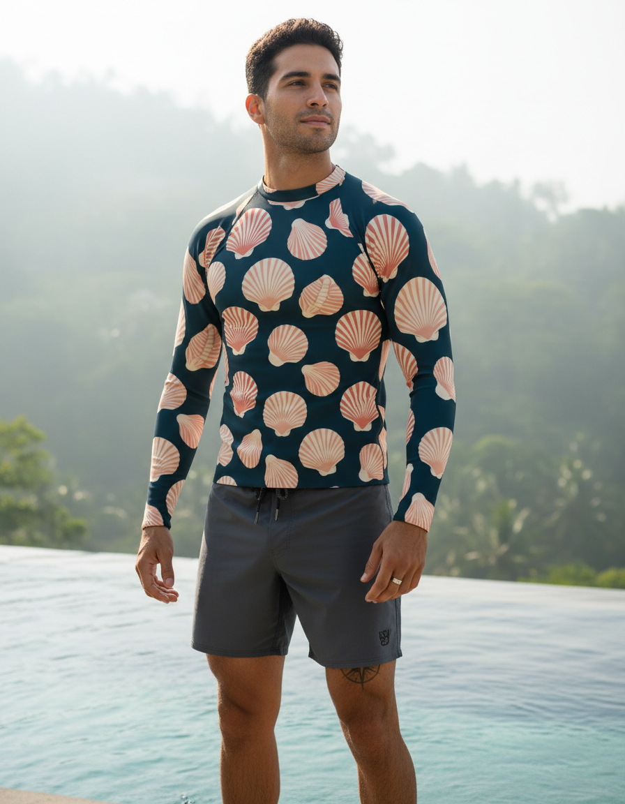 Men's Seashell rashguard