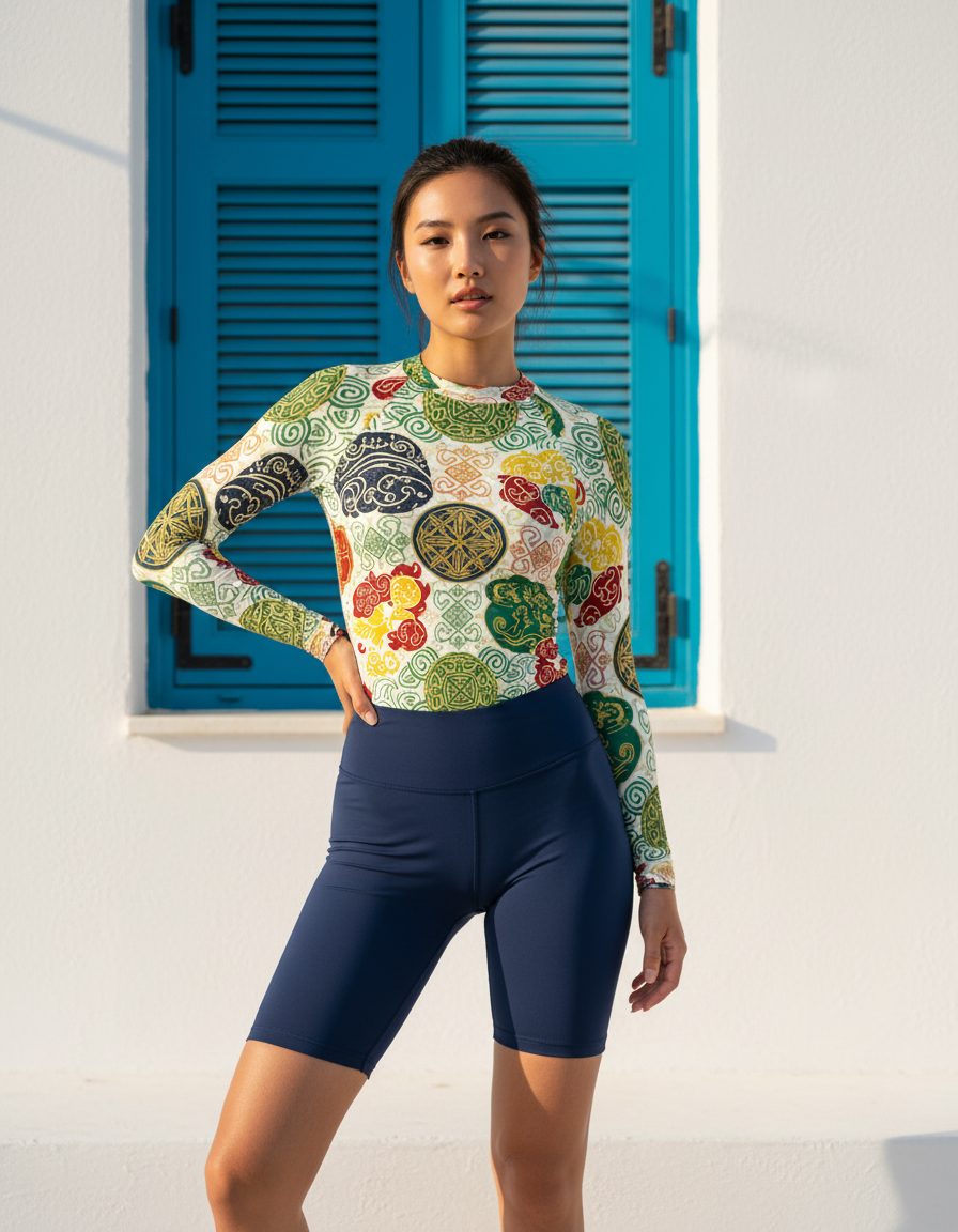 Women's Taiwanese Patterns rashguard