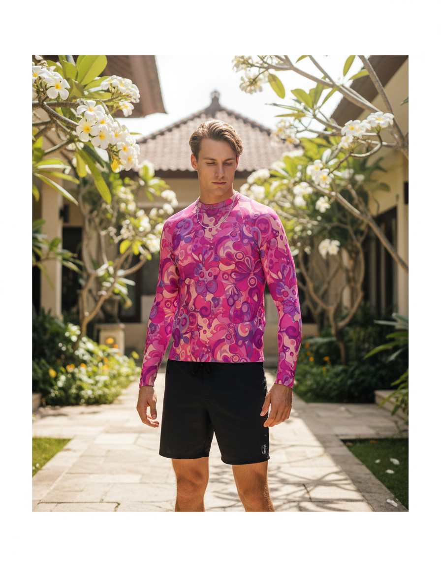 Men's Groovy 70s rashguard