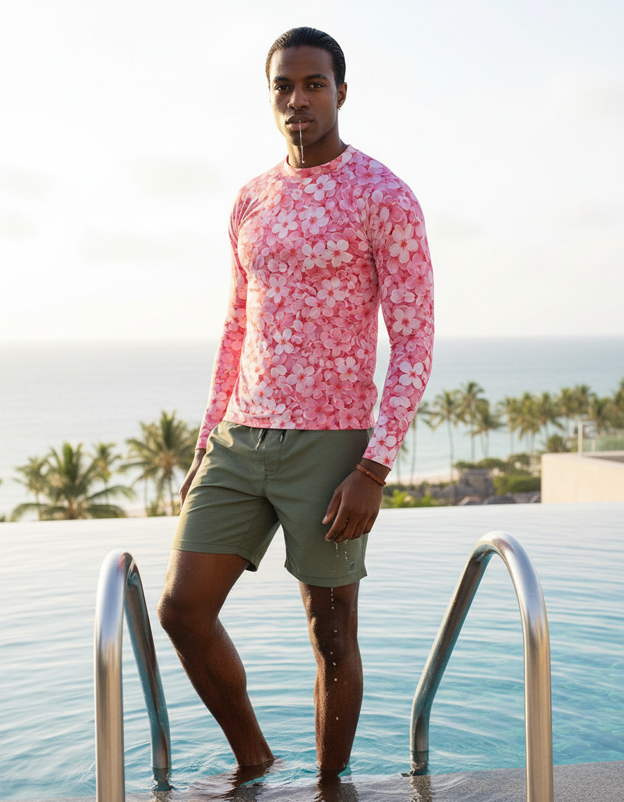 Men's Sakura Cherry Blossom rashguard
