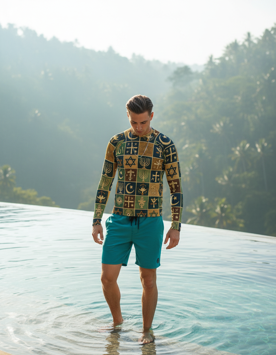 Men's Abrahamic Symbols rashguard