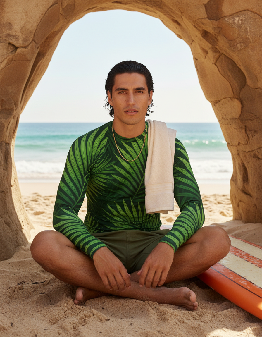 Men's Palm Leaf rashguard