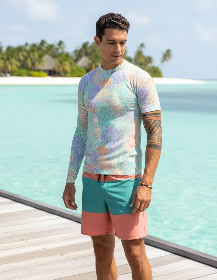 Men's Coral Reef rashguard