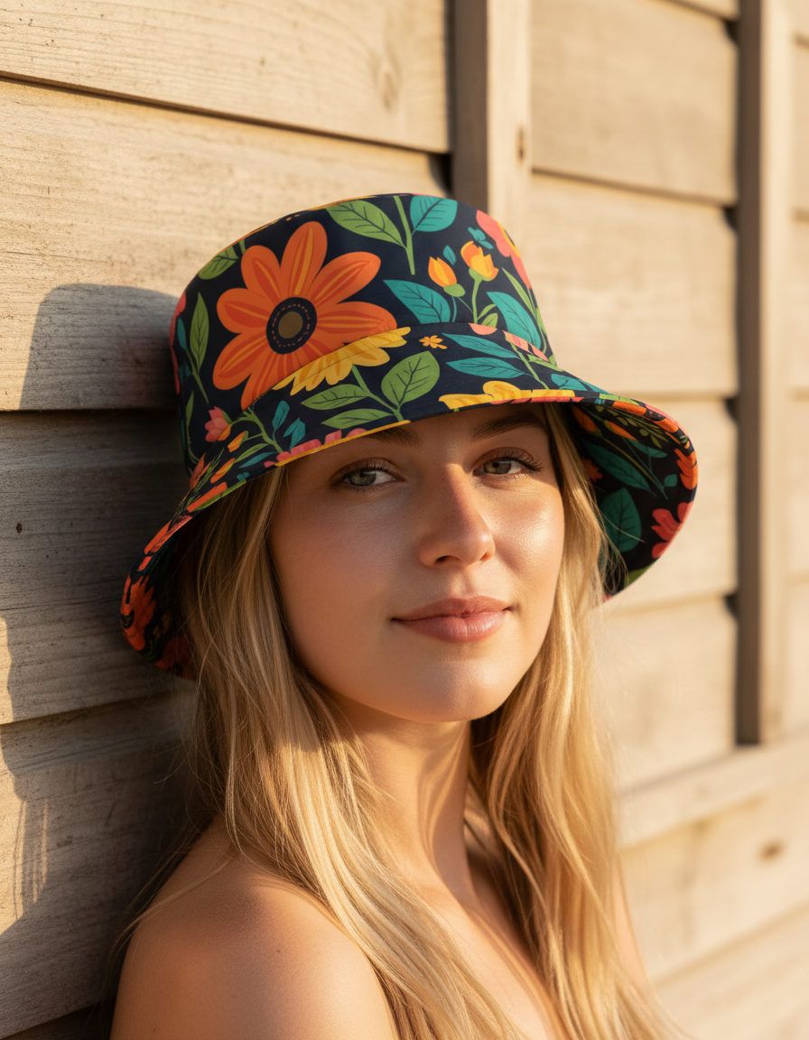Bucket Hat in Petal