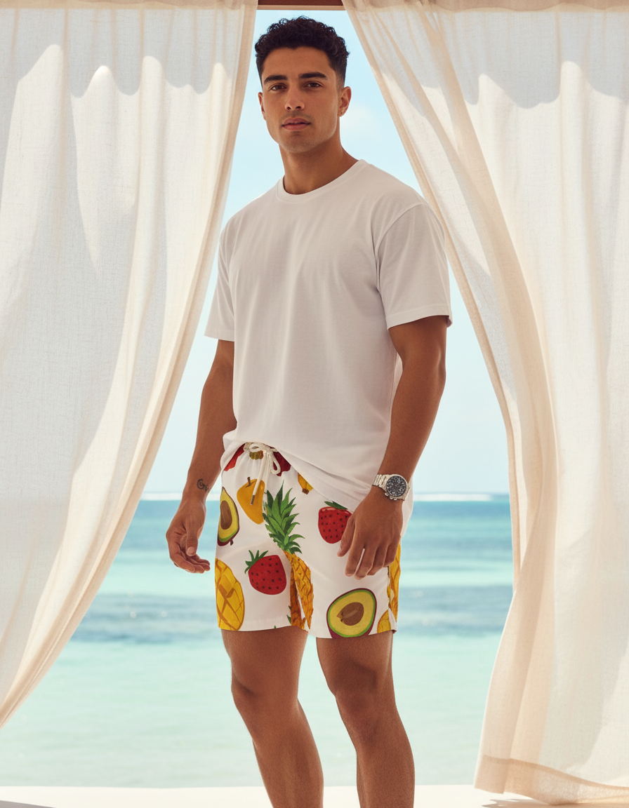 Men's Swim Trunks in Savor