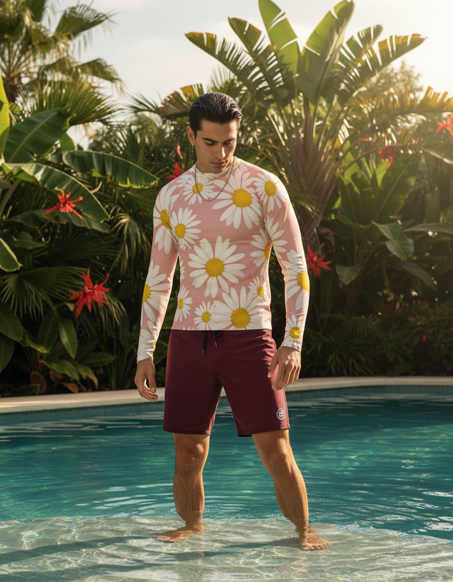 Men's Daisy rashguard