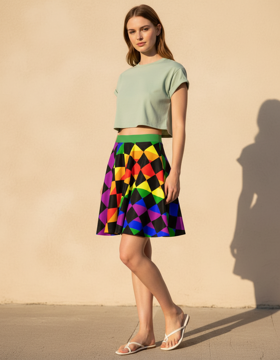 Skater Skirt in Prism