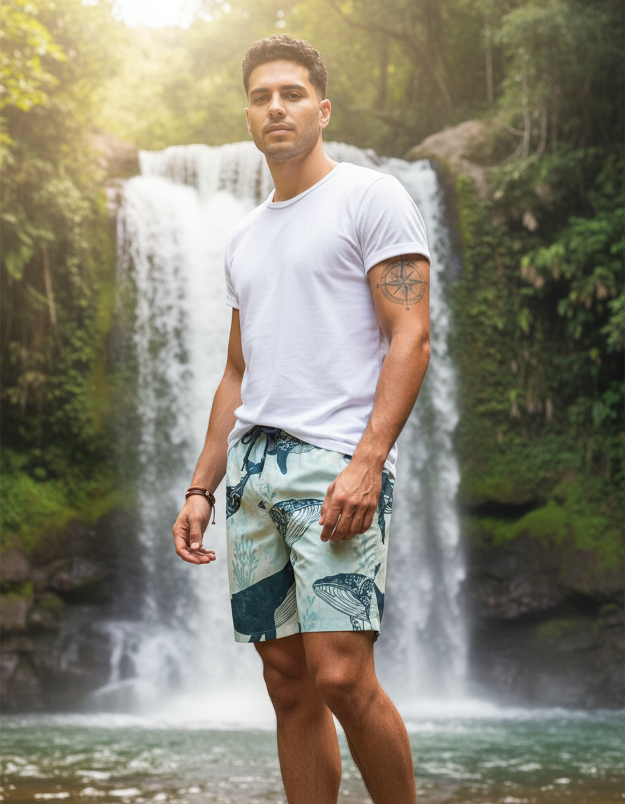 Men's Swim Trunks in Abyss