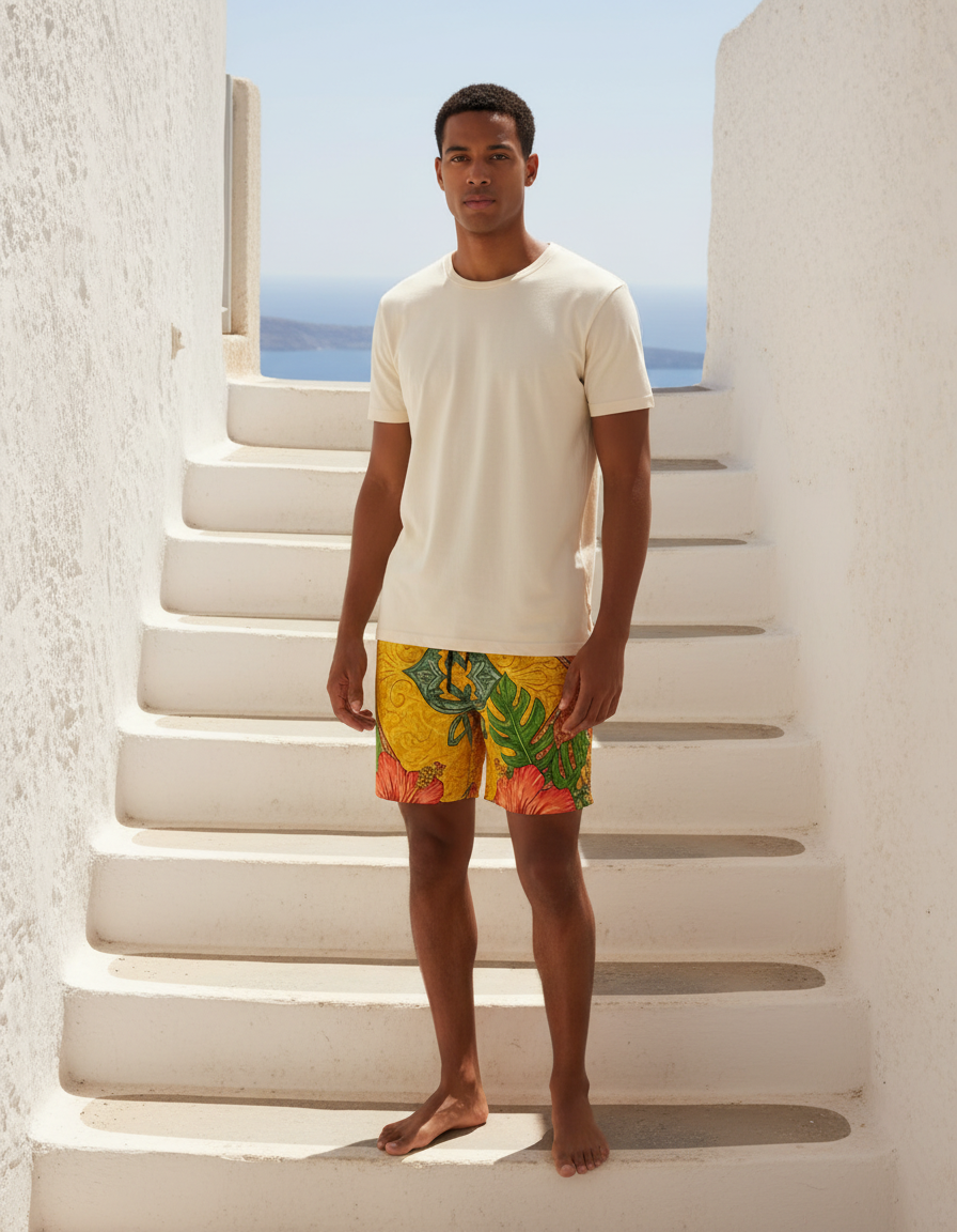 Men's Swim Trunks in Aloha