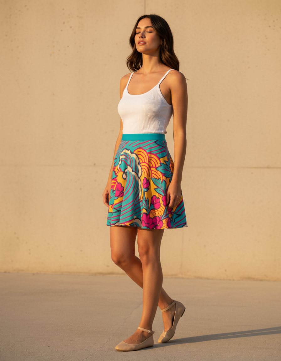 Skater Skirt in Sakura