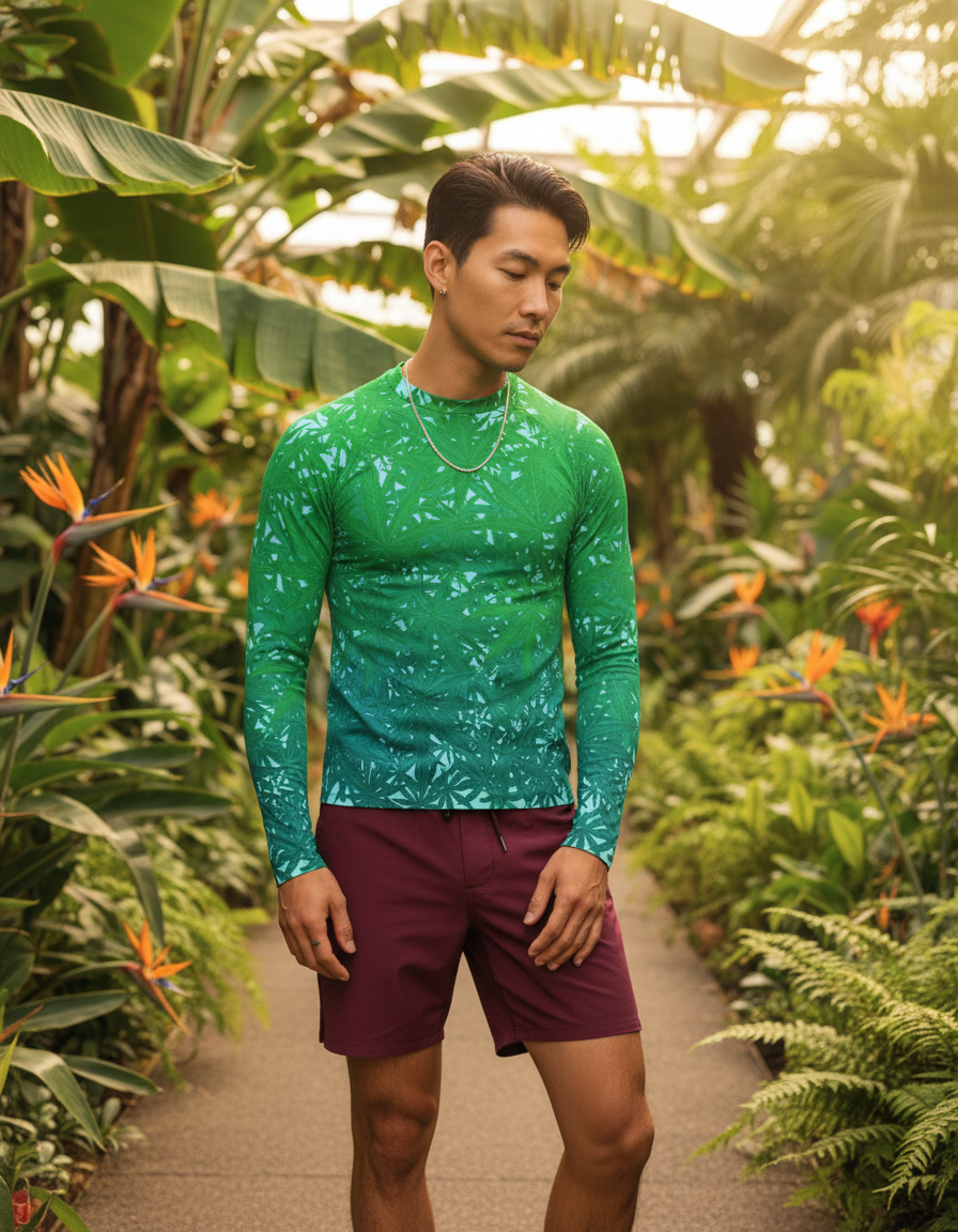 Men's Japanese Asanoha rashguard