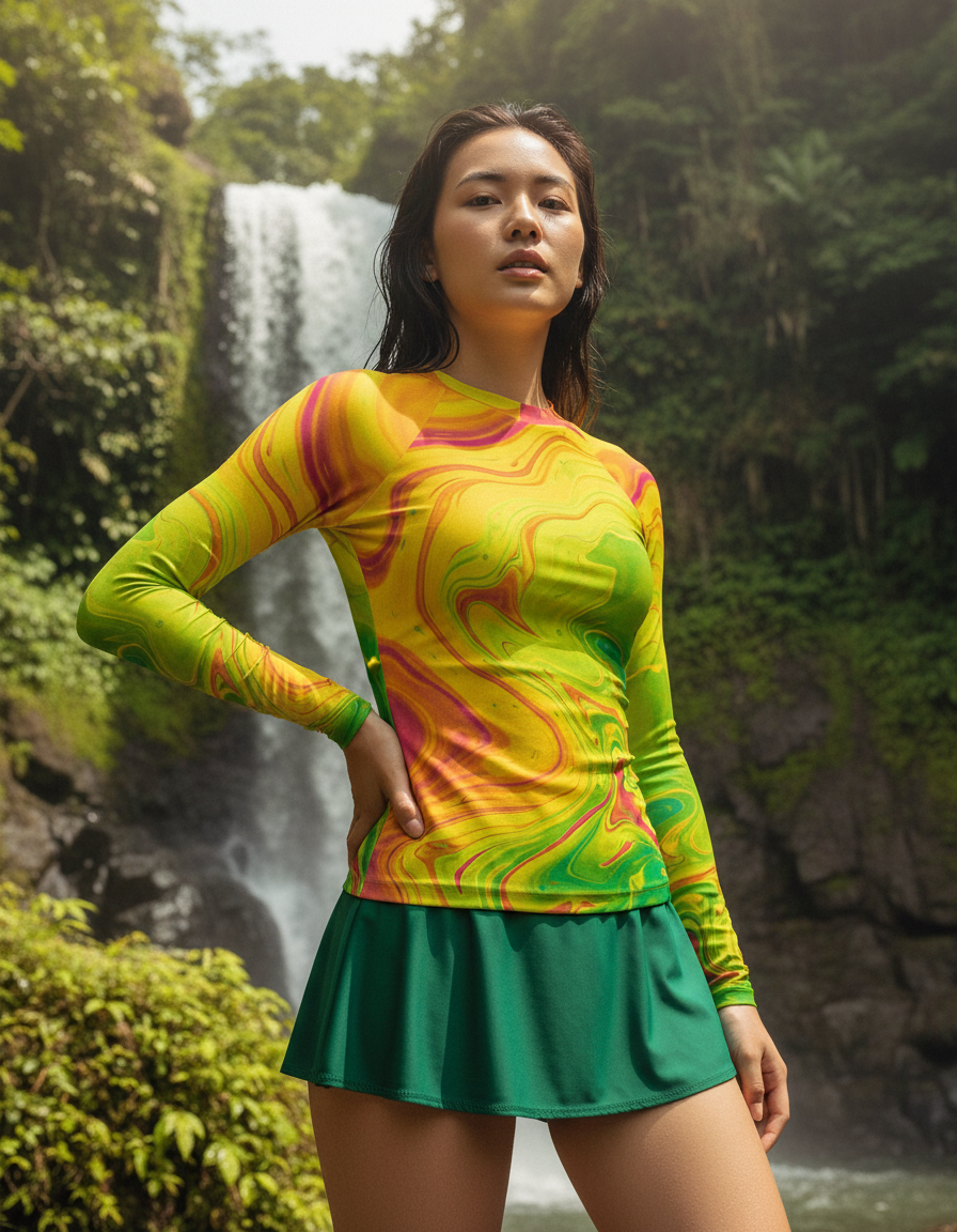 Women's Marble rashguard
