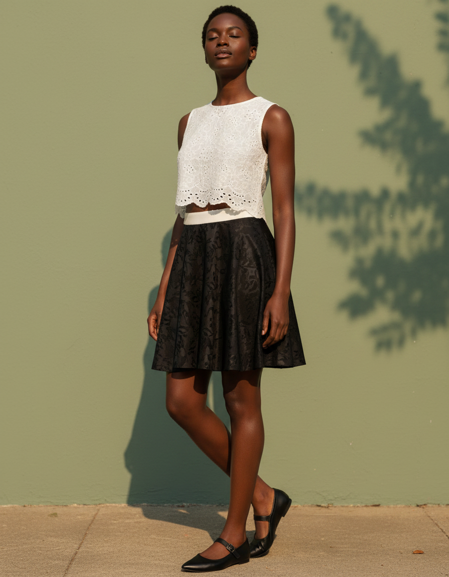 Skater Skirt in Canvas