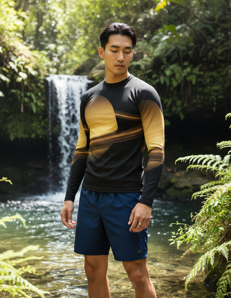 Men's Saturn rashguard