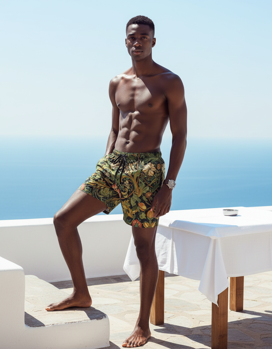 Men's Swim Trunks in Chrysanthemum