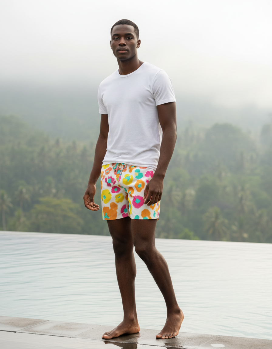 Feline Men's Swim Trunks swim trunks