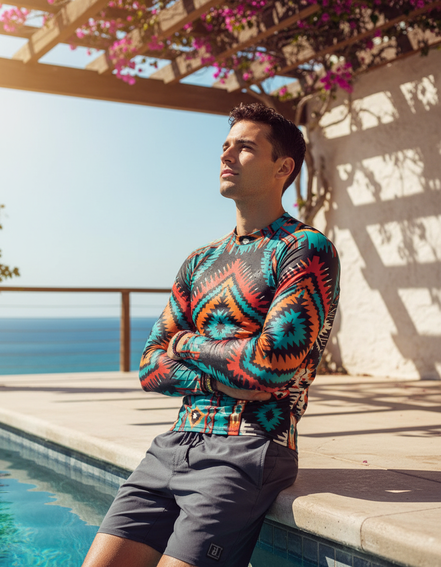 Men's Navajo Pattern rashguard