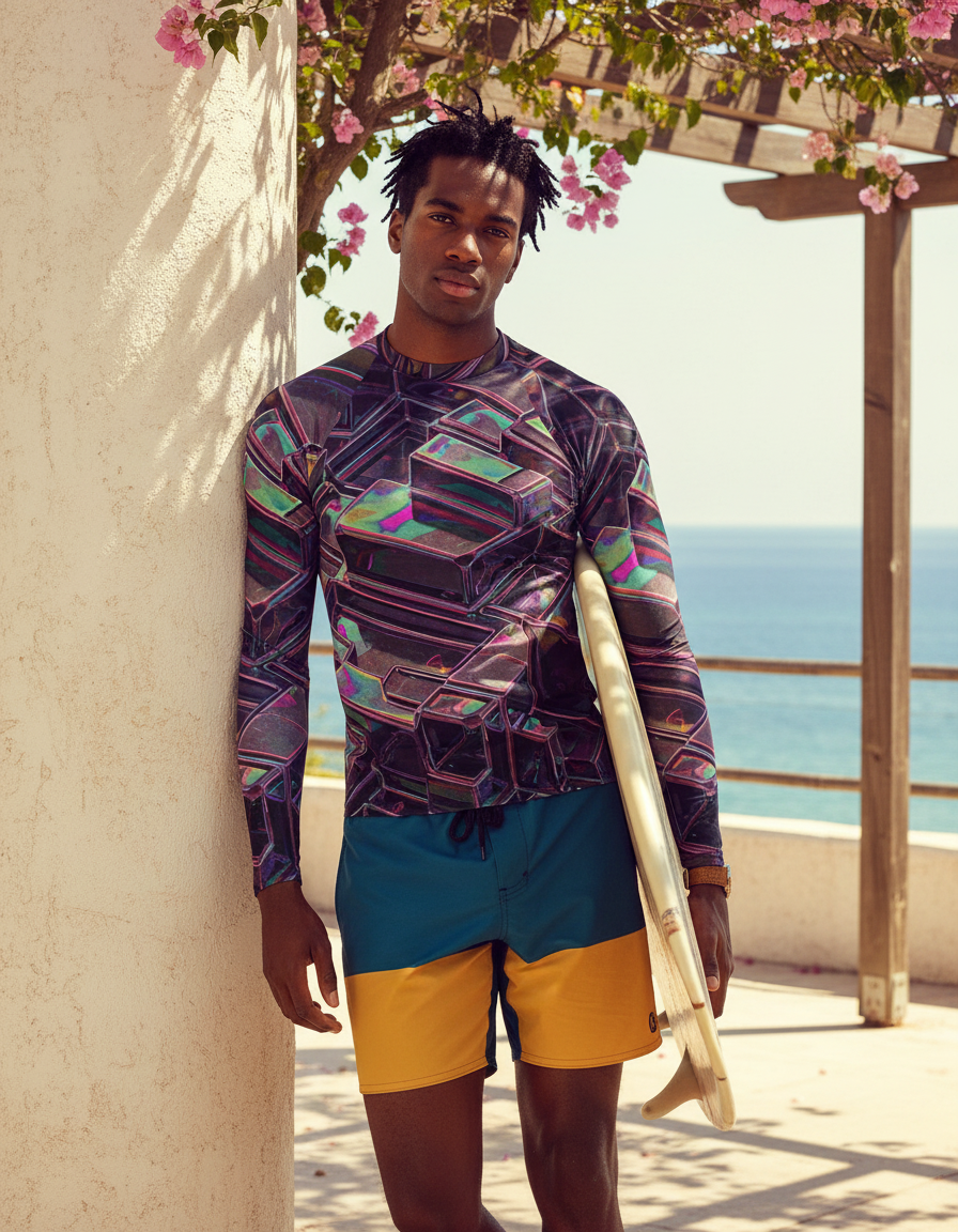 Men's Y2K Chrome rashguard