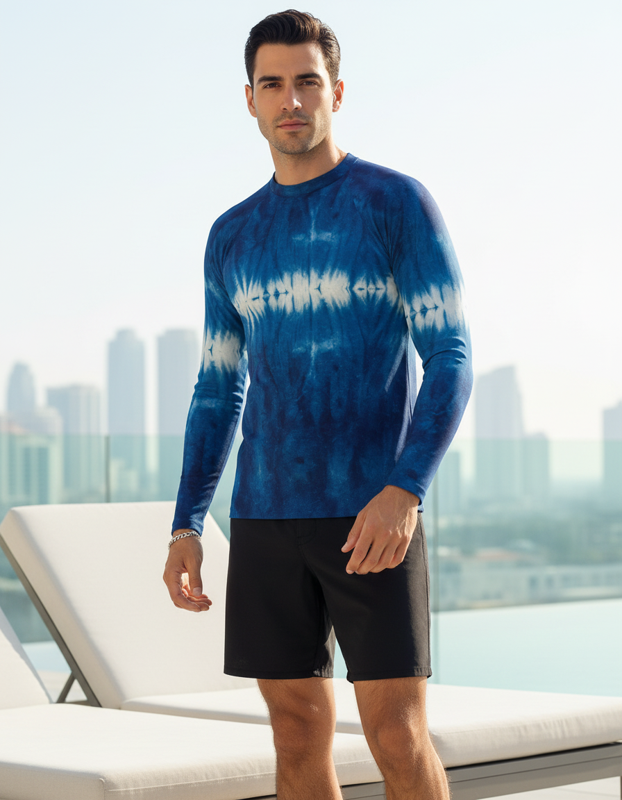Men's Shibori rashguard