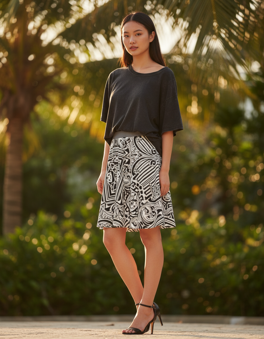 Skater Skirt in Obsidian