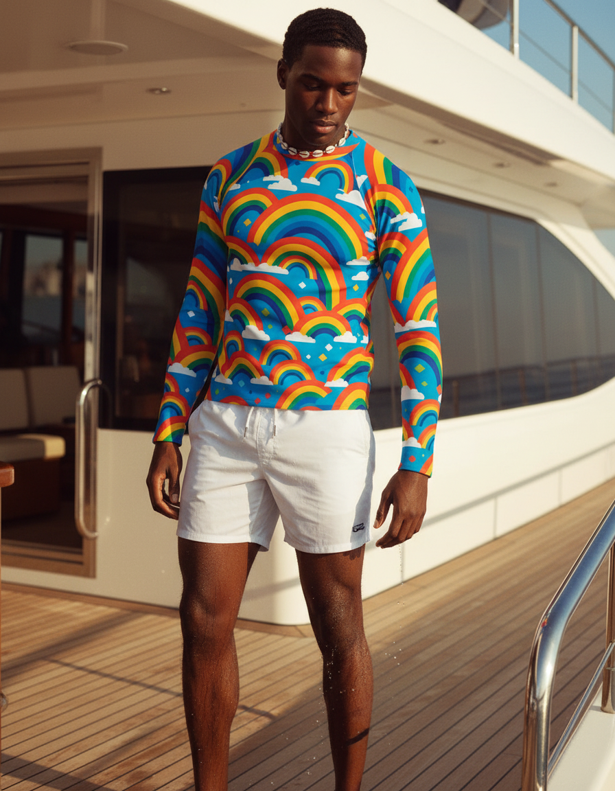 Men's Rainbow rashguard