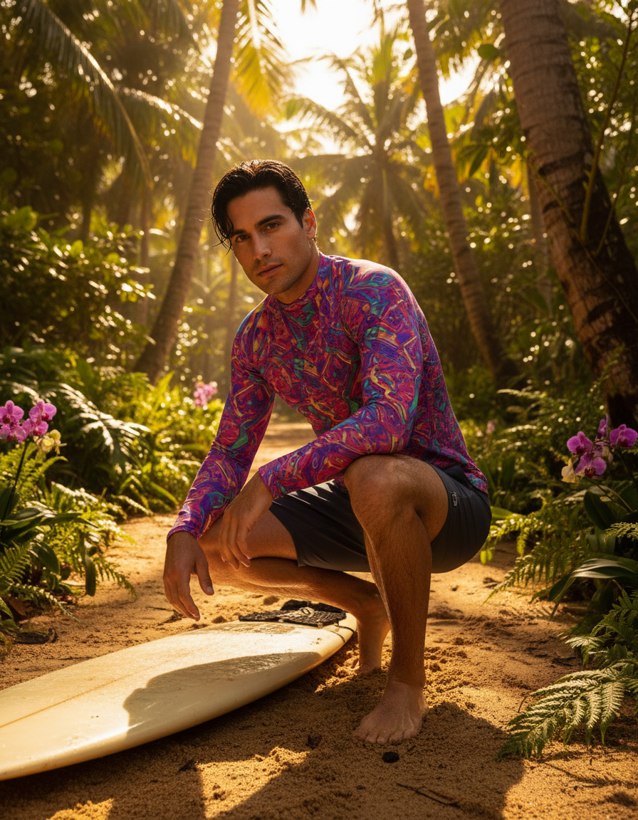 Men's Y2K Chrome rashguard