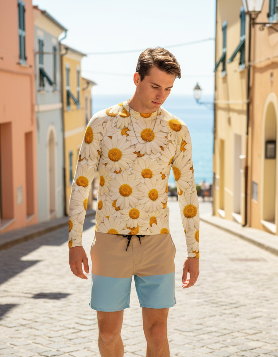 Men's Daisy rashguard