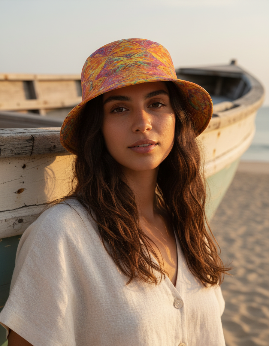 Bucket Hat in Tsubaki