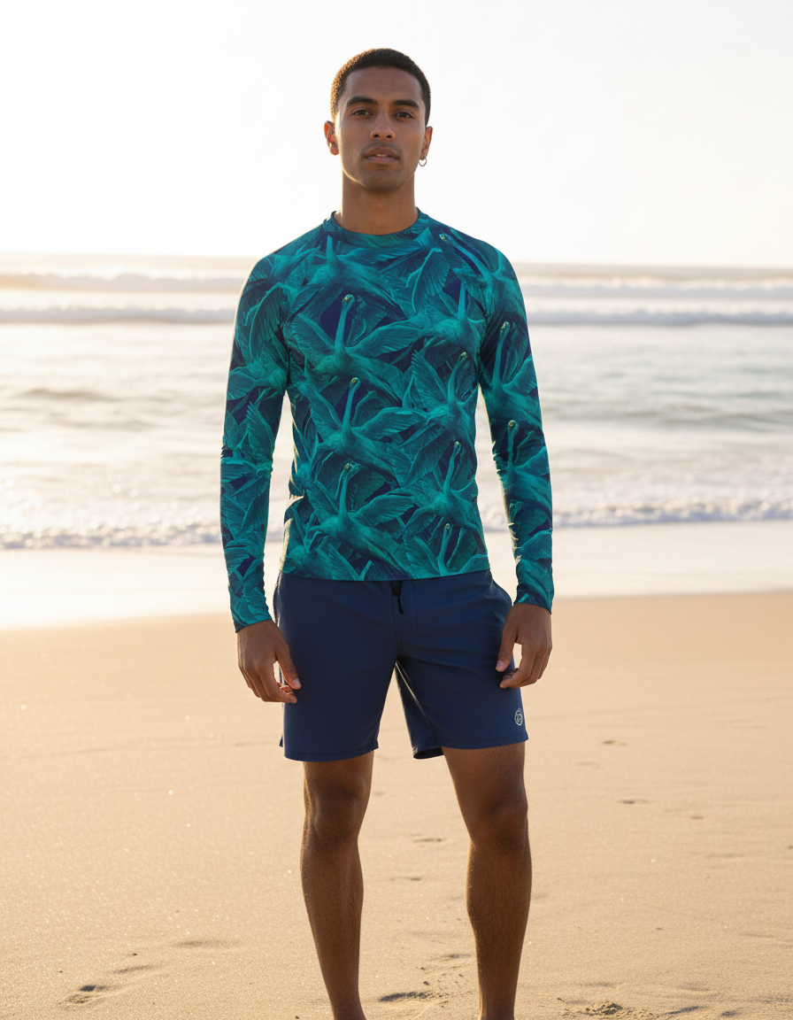 Men's Swan rashguard