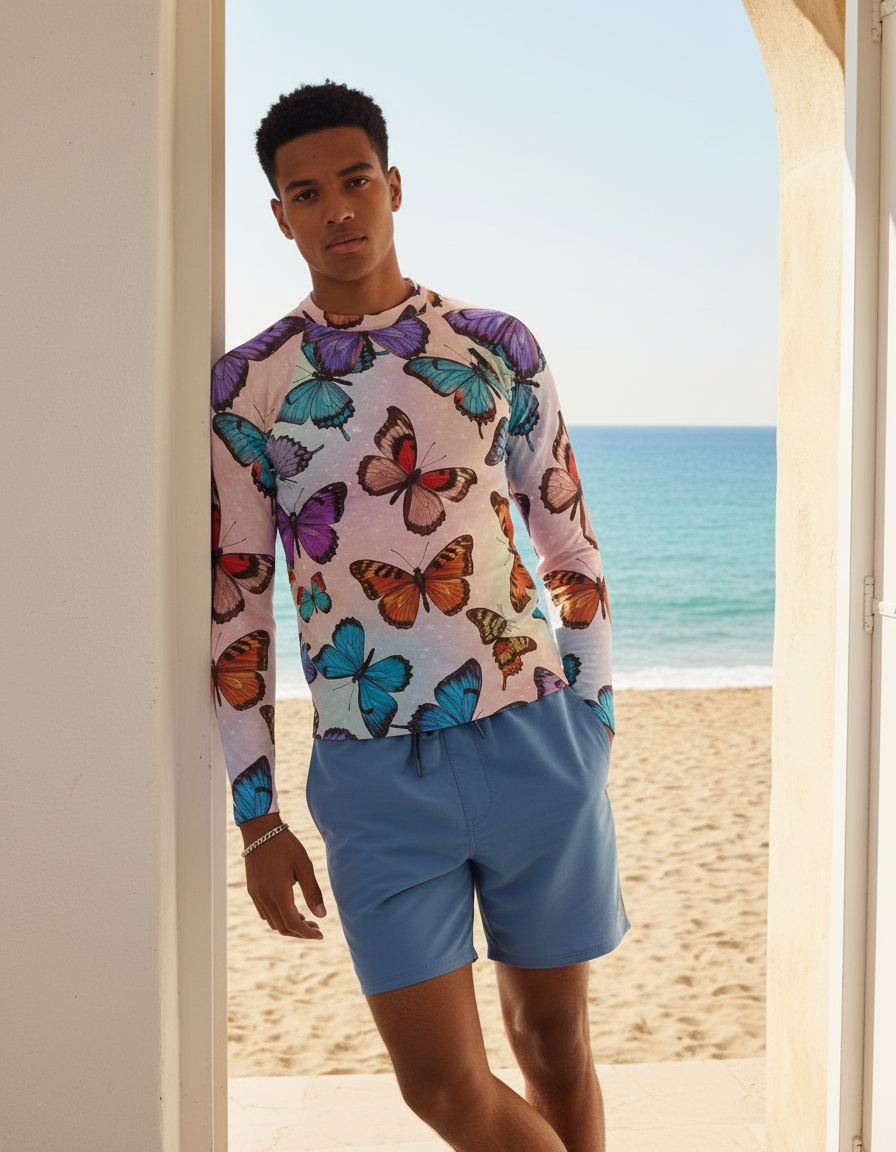Men's Butterfly rashguard